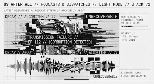 Anarchive of the generative: glitch & algorithmic decay